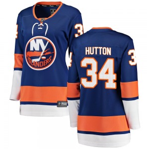 Women's Breakaway New York Islanders Grant Hutton Blue Home Official Fanatics Branded Jersey