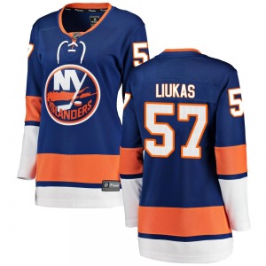 Women's Breakaway New York Islanders Eetu Liukas Blue Home Official Fanatics Branded Jersey