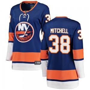 Women's Breakaway New York Islanders Travis Mitchell Blue Home Official Fanatics Branded Jersey