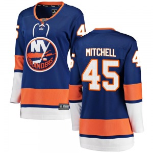 Women's Breakaway New York Islanders Travis Mitchell Blue Home Official Fanatics Branded Jersey