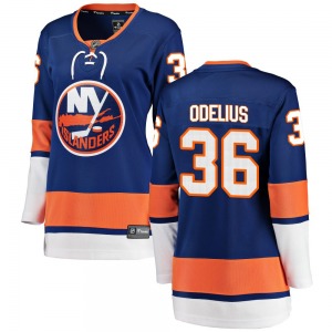 Women's Breakaway New York Islanders Calle Odelius Blue Home Official Fanatics Branded Jersey