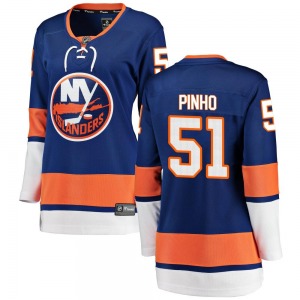 Women's Breakaway New York Islanders Brian Pinho Blue Home Official Fanatics Branded Jersey