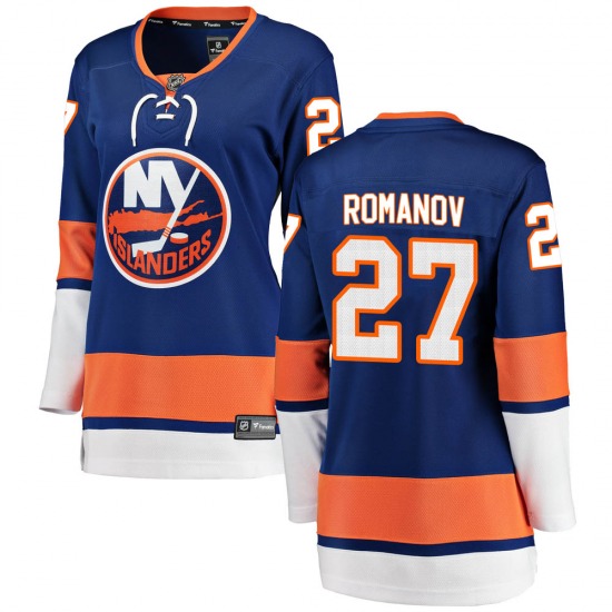 Women's Breakaway New York Islanders Alexander Romanov Blue Home Official Fanatics Branded Jersey