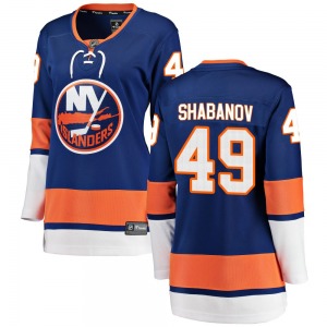 Women's Breakaway New York Islanders Maxim Shabanov Blue Home Official Fanatics Branded Jersey