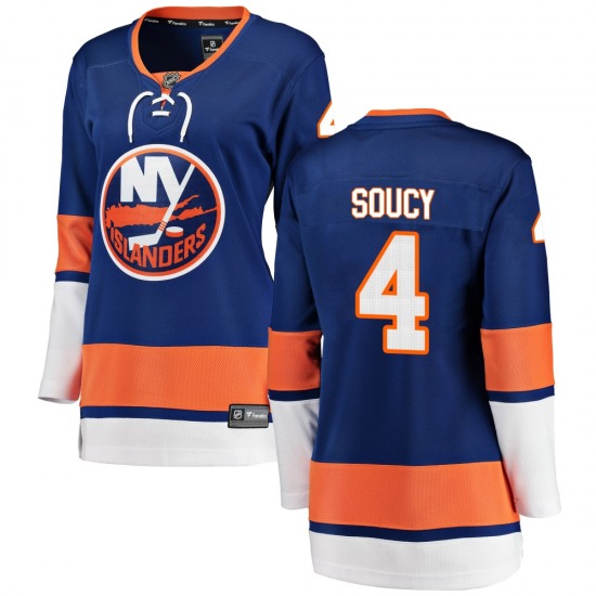 Women's Breakaway New York Islanders Carson Soucy Blue Home Official Fanatics Branded Jersey