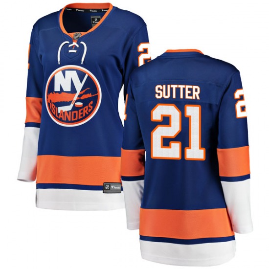 Women's Breakaway New York Islanders Brent Sutter Blue Home Official Fanatics Branded Jersey