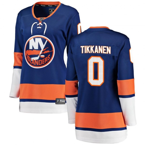 Women's Breakaway New York Islanders Henrik Tikkanen Blue Home Official Fanatics Branded Jersey
