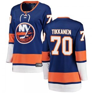 Women's Breakaway New York Islanders Henrik Tikkanen Blue Home Official Fanatics Branded Jersey