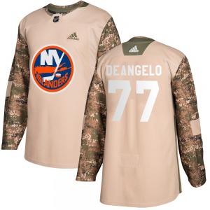 Youth Authentic New York Islanders Tony DeAngelo Camo Veterans Day Practice Official Adidas Jersey