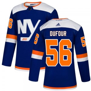 Adult Authentic New York Islanders William Dufour Blue Alternate Official Adidas Jersey