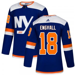 Adult Authentic New York Islanders Pierre Engvall Blue Alternate Official Adidas Jersey