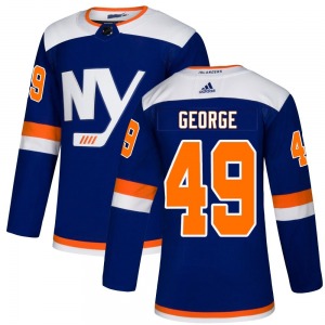 Adult Authentic New York Islanders Isaiah George Blue Alternate Official Adidas Jersey