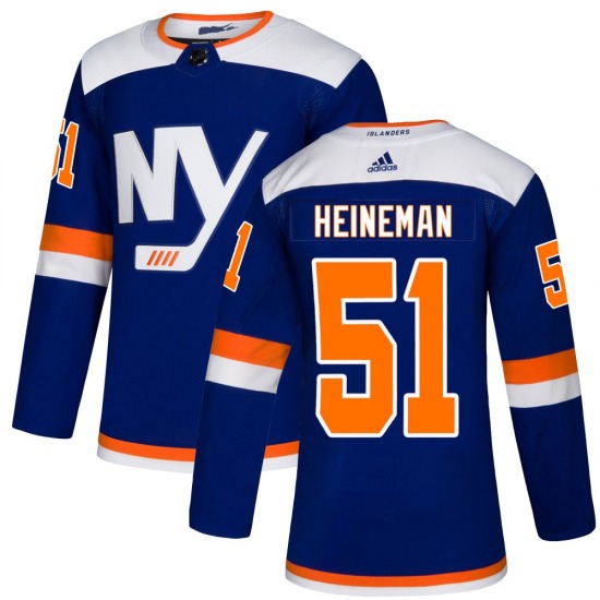 Adult Authentic New York Islanders Emil Heineman Blue Alternate Official Adidas Jersey