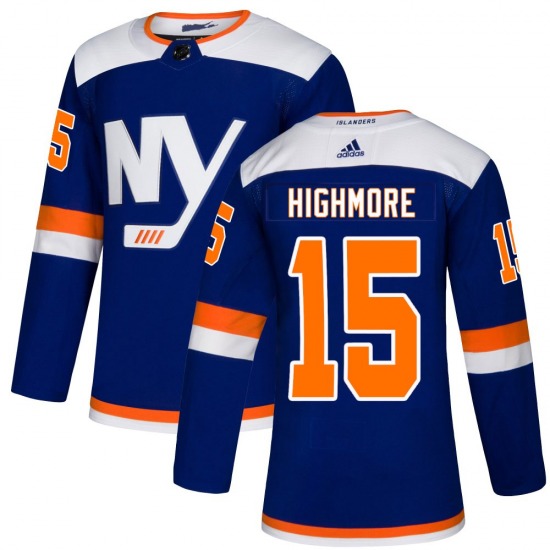 Adult Authentic New York Islanders Matthew Highmore Blue Alternate Official Adidas Jersey