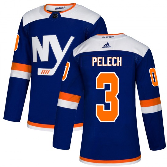 Adult Authentic New York Islanders Adam Pelech Blue Alternate Official Adidas Jersey