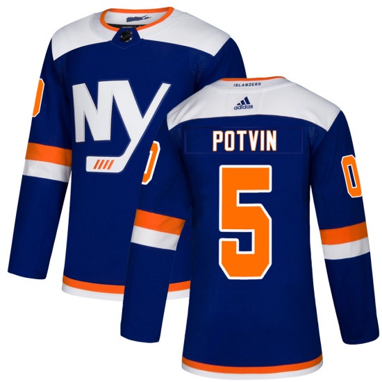 Adult Authentic New York Islanders Denis Potvin Blue Alternate Official Adidas Jersey