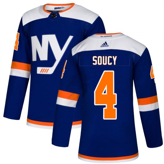 Adult Authentic New York Islanders Carson Soucy Blue Alternate Official Adidas Jersey