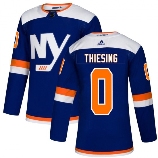 Adult Authentic New York Islanders Camden Thiesing Blue Alternate Official Adidas Jersey