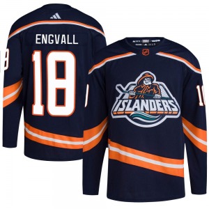 Adult Authentic New York Islanders Pierre Engvall Navy Reverse Retro 2.0 Official Adidas Jersey