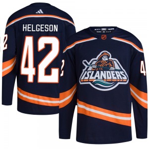 Adult Authentic New York Islanders Seth Helgeson Navy Reverse Retro 2.0 Official Adidas Jersey