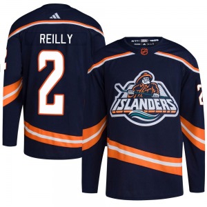 Adult Authentic New York Islanders Mike Reilly Navy Reverse Retro 2.0 Official Adidas Jersey