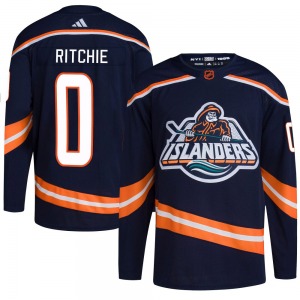 Adult Authentic New York Islanders Calum Ritchie Navy Reverse Retro 2.0 Official Adidas Jersey