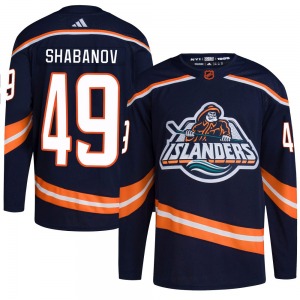 Adult Authentic New York Islanders Maxim Shabanov Navy Reverse Retro 2.0 Official Adidas Jersey