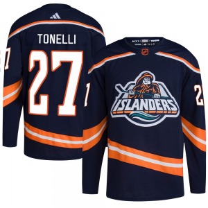 Adult Authentic New York Islanders John Tonelli Navy Reverse Retro 2.0 Official Adidas Jersey