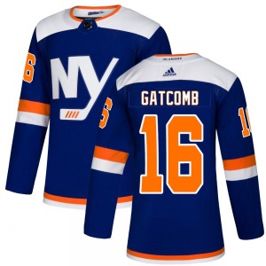 Youth Authentic New York Islanders Marc Gatcomb Blue Alternate Official Adidas Jersey