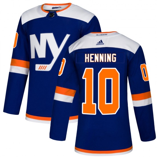 Youth Authentic New York Islanders Lorne Henning Blue Alternate Official Adidas Jersey