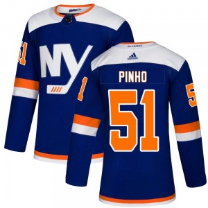 Youth Authentic New York Islanders Brian Pinho Blue Alternate Official Adidas Jersey
