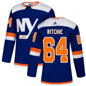 Youth Authentic New York Islanders Calum Ritchie Blue Alternate Official Adidas Jersey