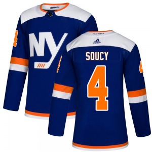Youth Authentic New York Islanders Carson Soucy Blue Alternate Official Adidas Jersey