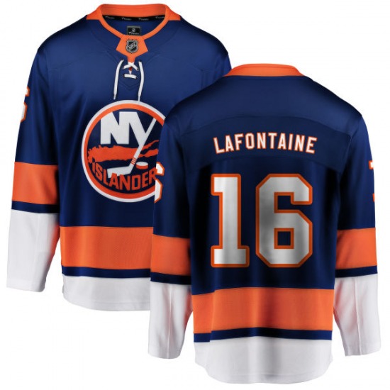 Adult Breakaway New York Islanders Pat LaFontaine Blue Home Official Fanatics Branded Jersey