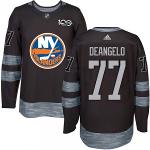 Adult Authentic New York Islanders Tony DeAngelo Black 1917-2017 100th Anniversary Official Jersey