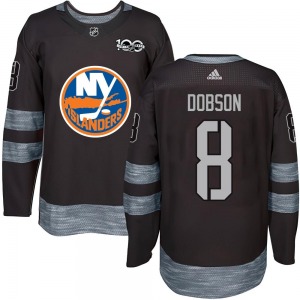 Adult Authentic New York Islanders Noah Dobson Black 1917-2017 100th Anniversary Official Jersey