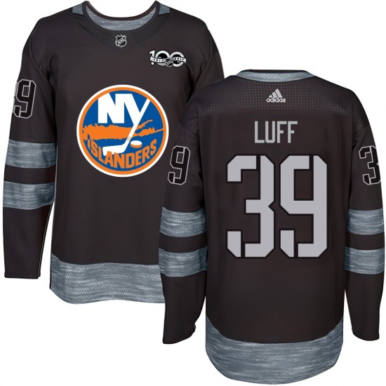 Adult Authentic New York Islanders Matt Luff Black 1917-2017 100th Anniversary Official Jersey