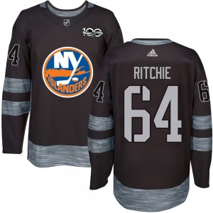 Adult Authentic New York Islanders Calum Ritchie Black 1917-2017 100th Anniversary Official Jersey