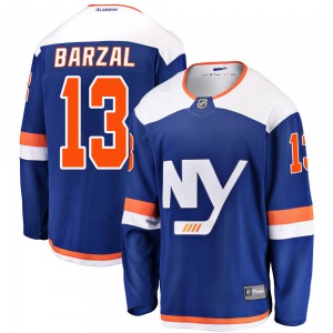 Youth Breakaway New York Islanders Mathew Barzal Blue Alternate Official Fanatics Branded Jersey