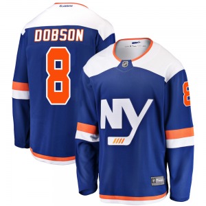 Youth Breakaway New York Islanders Noah Dobson Blue Alternate Official Fanatics Branded Jersey