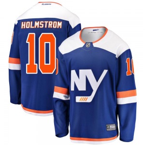Youth Breakaway New York Islanders Simon Holmstrom Blue Alternate Official Fanatics Branded Jersey