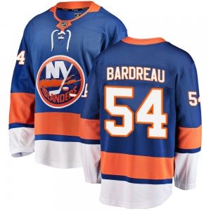 Youth Breakaway New York Islanders Cole Bardreau Blue Home Official Fanatics Branded Jersey