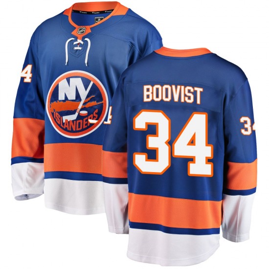 Youth Breakaway New York Islanders Adam Boqvist Blue Home Official Fanatics Branded Jersey