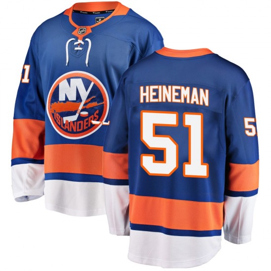 Youth Breakaway New York Islanders Emil Heineman Blue Home Official Fanatics Branded Jersey