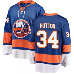Youth Breakaway New York Islanders Grant Hutton Blue Home Official Fanatics Branded Jersey