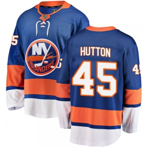 Youth Breakaway New York Islanders Grant Hutton Blue Home Official Fanatics Branded Jersey