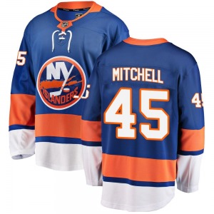 Youth Breakaway New York Islanders Travis Mitchell Blue Home Official Fanatics Branded Jersey