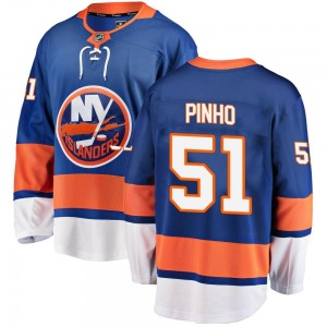 Youth Breakaway New York Islanders Brian Pinho Blue Home Official Fanatics Branded Jersey