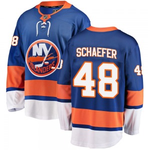 Youth Breakaway New York Islanders Matthew Schaefer Blue Home Official Fanatics Branded Jersey