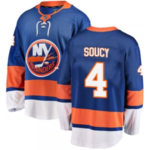 Youth Breakaway New York Islanders Carson Soucy Blue Home Official Fanatics Branded Jersey